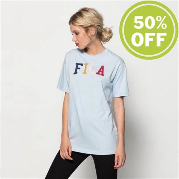 Fila Tričká Damske Modre - Taylor Essential Logo Tee Wmn S Crew Neck Vypredaj - Slovakia 41053-KLNC